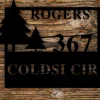 Wilderness Address Sign, Established Metal Sign, Established Family Sign, Housewarming Gift, Wedding Gift, Metal Door Sign