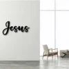 Jesus Sign, Metal Wall Art , Religious Christian Wall Hanging, Religious Gift For Christians, Inspirational Words For The Wall