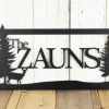 Custom Family Name Sign - Custom Metal Wall Art - Log Cabin Decor - Lake House Decor - Outdoor Name Sign - Laser Cut Name Sign