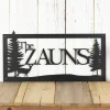 Custom Family Name Sign - Custom Metal Wall Art - Log Cabin Decor - Lake House Decor - Outdoor Name Sign - Laser Cut Name Sign