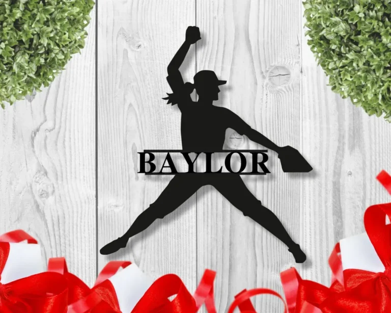 Personalized Softball Metal Sign, Custom Fastpitch