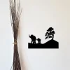 Metal Elephant And Baby Nursery Sign, Jungle Sign, Zoo Wall Decor,african Safari, Kids Room Decor, Wildlife Art, Metal Animal Cutout