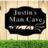 Personalized Man Cave Sign, Custom Man Cave Sign, Custom Cigar Sign, Cat Cave, Game Room Sign, Custom Bar Sign, Father's Day Gift Cigar Sign