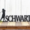 Personalized Golf Name Sign, Boy Golfer, Metal Wall Art, Golf Sign, Metal Sign, Custom Sign, Personalized Sign