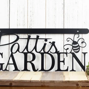 Garden Metal Wall Decor, Metal Sign, Name Sign, Garden Decor, Wall Hanging, Gift For Her, Mothers Day Gift, Wall Art