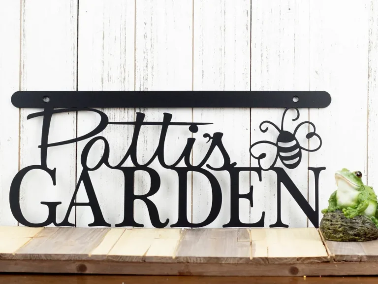 Garden Metal Wall Decor, Metal Sign, Name Sign, Garden Decor, Wall Hanging, Gift For Her, Mothers Day Gift, Wall Art