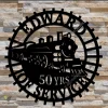 Personalized Train Sign, Retired Train Engineer, Locomotive Train, Gift Retirement, Metal Sign, Rail Track, Railroad Sign, Retired Railway