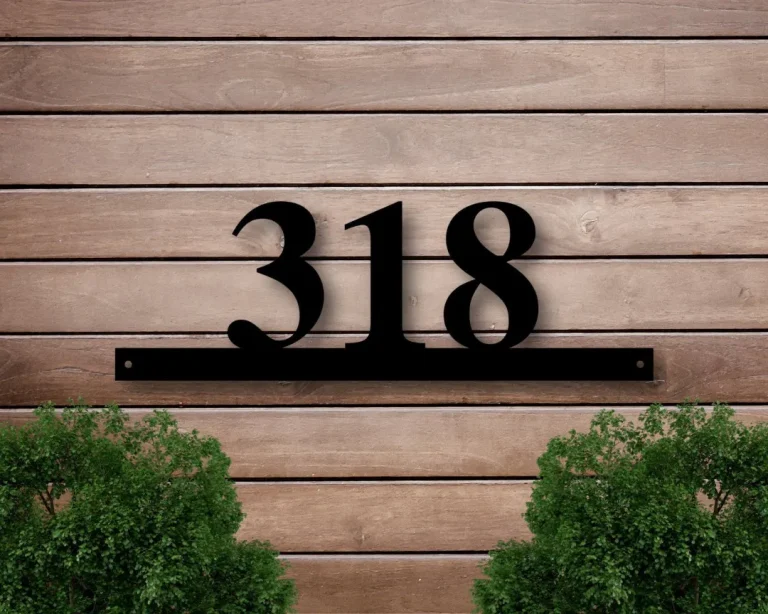 Metal House Numbers, House Number Plaque, Metal Address Numbers, Address Plaque, Front Porch Decor, Porch Signs, Metal Signs