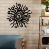Hippie Fun Wacky Sun, Unique Sun, Metall Wall Garden Outdoor Spiral Decor Art, Metal Wall Art, Hippy Home Decor, Garden Art, Garden Decor