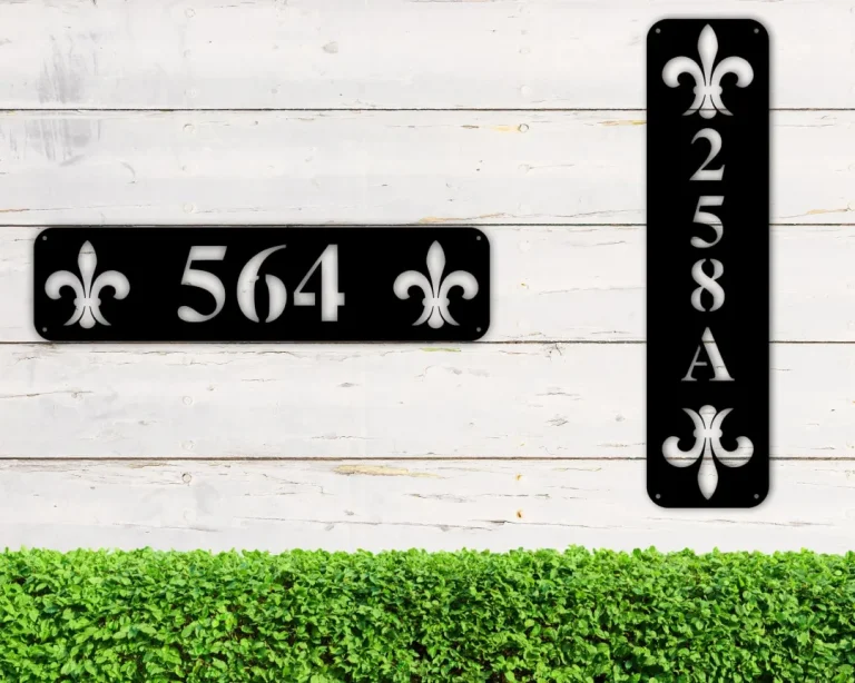 Modern House Numbers, Rectangle Custom House Numbers, Contemporary Home Address, Sign Plaque, Door Number, Multiple Color Options, Custom