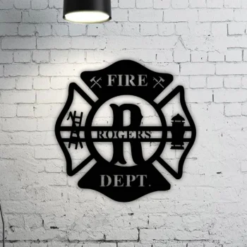 Father's Day Gift For Dad, First Fathers Day Gift, Custom Metal Sign, Fire Department Home Decor, Gift From Wife, Gift From Daughter, Father