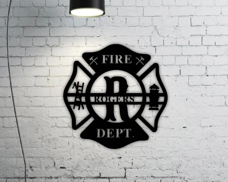 Father's Day Gift For Dad, First Fathers Day Gift, Custom Metal Sign, Fire Department Home Decor, Gift From Wife, Gift From Daughter, Father