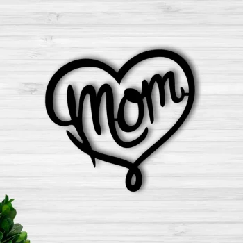 Mothersday Heart Sign, Mothersday Gif, Gift For Mom, Metal Mom Sign, Mothersday Gift ,