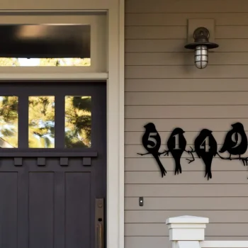 Custom Metal Address Sign, Last Name Letter Address Sign, Metal Address Sign, Outdoor Sign, Address Plaque, Housewarming Gift, Moving Gifts