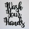 Wash Your Hands Bathroom Sign Stay Healthy Custom Metal Sign Metal Wall Art Personalized Wall Hanging Door Hanger Stay Safe Gifts Home Decor