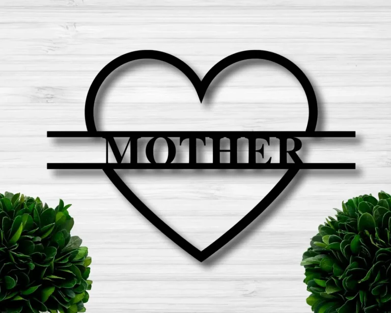 Personalized Mothersday Sign, Mothersday Gift, Custom Mom Sign, Mom Metal Sign, Metal Sign For Mom
