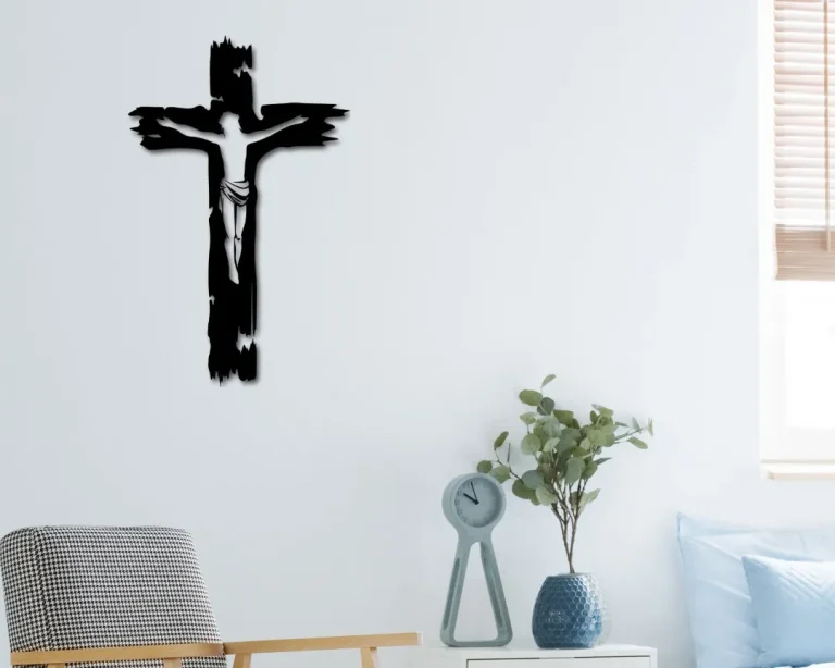 Jesus Metal Cross Wall Art, Religious Wall Decor, Cross Wall Decor, Religious Gifts, Christian Gifts, Christian Decor, Baptism Gifts, Metal