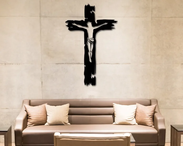 Jesus Metal Cross Wall Art, Religious Wall Decor, Cross Wall Decor, Religious Gifts, Christian Gifts, Christian Decor, Baptism Gifts, Metal