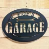 Pop's Garage Metal Sign - Steel Wall Hanging - Fathers Day Gift For Dad Or Grandfather