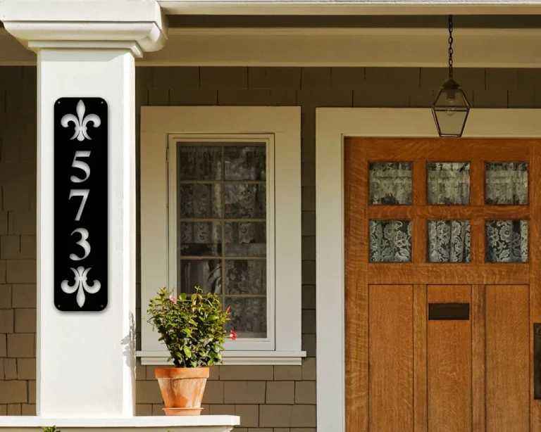 Modern House Numbers, Rectangle Custom House Numbers, Contemporary Home Address, Sign Plaque, Door Number, Multiple Color Options, Custom
