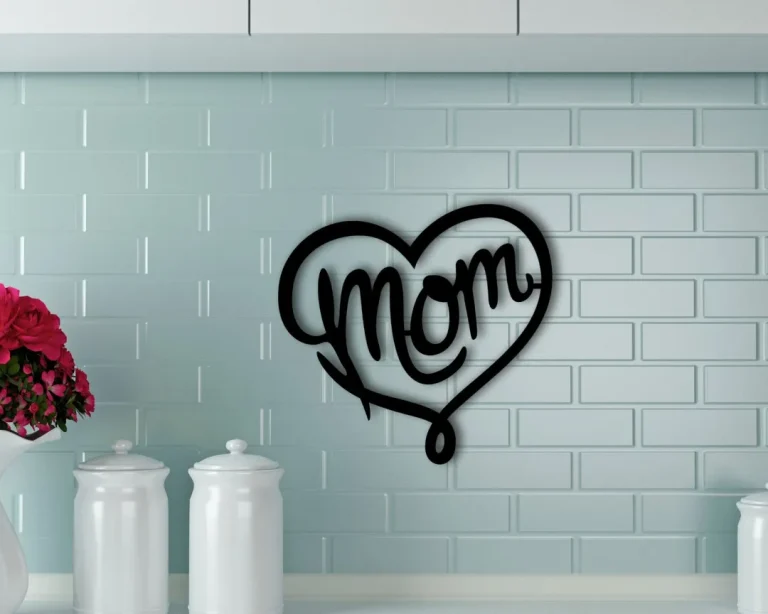 Mothersday Heart Sign, Mothersday Gif, Gift For Mom, Metal Mom Sign, Mothersday Gift ,