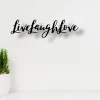 Metal Live Laugh Love Wall Art Sign, Durable, Quality Home Decor, Home Decor Wall Art, Love Quote Sign, Rustic Home Decor, Love Art