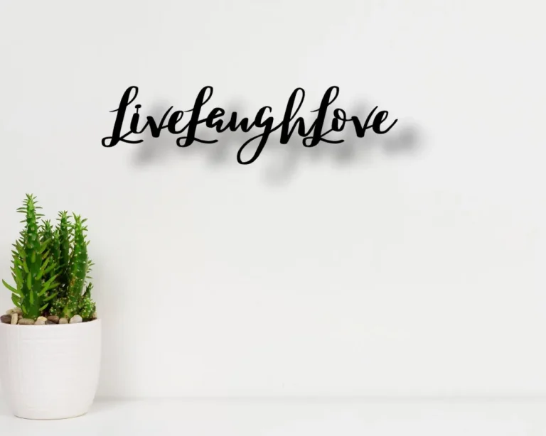 Metal Live Laugh Love Wall Art Sign, Durable, Quality Home Decor, Home Decor Wall Art, Love Quote Sign, Rustic Home Decor, Love Art