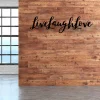 Metal Live Laugh Love Wall Art Sign, Durable, Quality Home Decor, Home Decor Wall Art, Love Quote Sign, Rustic Home Decor, Love Art