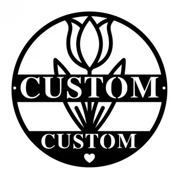 Custom Metal Garden Sign, Custom Metal Sign Outdoor And Garden Metal Wall Art Personalized Outdoor Garden Sign Personalized Garden Wall Sign