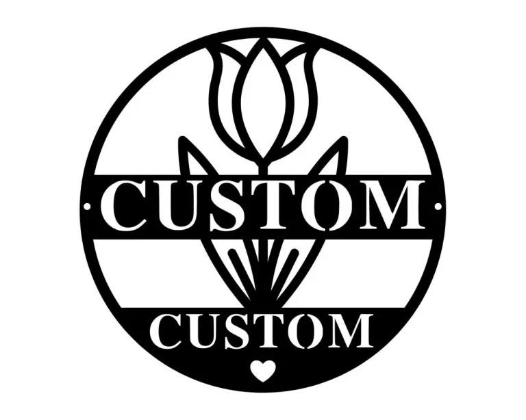 Custom Metal Garden Sign, Custom Metal Sign Outdoor And Garden Metal Wall Art Personalized Outdoor Garden Sign Personalized Garden Wall Sign