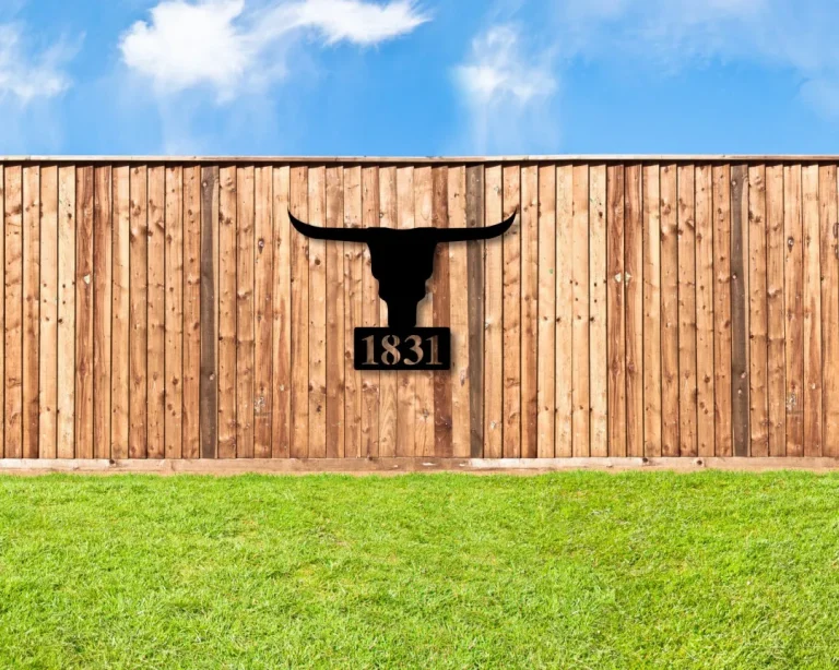 Metal Longhorn Address Sign, Metal Address Sign, Longhorn, Steer, Texas, Address Plaque, Custom Address Sign, Wall Decor, Ranch Sign, Cattle