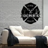 Customized Metal Maltese Cross Wall Art, Firefighter, Personalized Sign, Firefighter Sign, Firefighter Gift, Custom Metal Name Sign