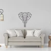 Elephant Geometric Metal Wall Art, Elephant Wall Decor, Metal Wall Decor, Home Decor, 013