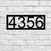 Metal House Number Sign, Modern Address Sign, Decor Address Sign, Art Decor Address Sign, Metal Address Sign, Metal Address Numbers