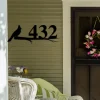 Cardinal Sign, Cardinal Address Sign, Bird House Numbers Sign Custom Text Metal Sign, Art, Wall Decor