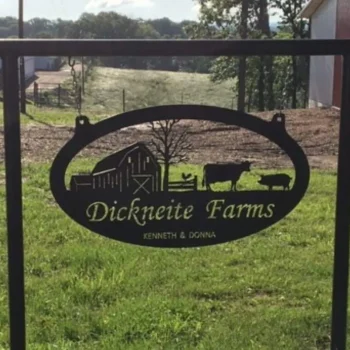 Metal Pig Cow Farm Sign , Pig Barn Cow Sign, Metal Wall Art, Metal House Sign