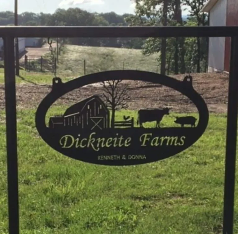 Metal Pig Cow Farm Sign , Pig Barn Cow Sign, Metal Wall Art, Metal House Sign