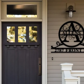 Custom Metal Address Sign, Last Name Letter Address Sign, Metal Address Sign, Outdoor Sign, Address Plaque, Housewarming Gift, Moving Gifts