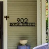 Metal House Numbers - Address Sign - House Number Plaque - Metal Address Numbers - Address Plaque