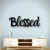 Blessed Metal Wall Art In Script, Blessed Metal Wall Art, Blessed Sign, Blessed Sign In Script, Blessed Metal Script, Blessed Metal Sign