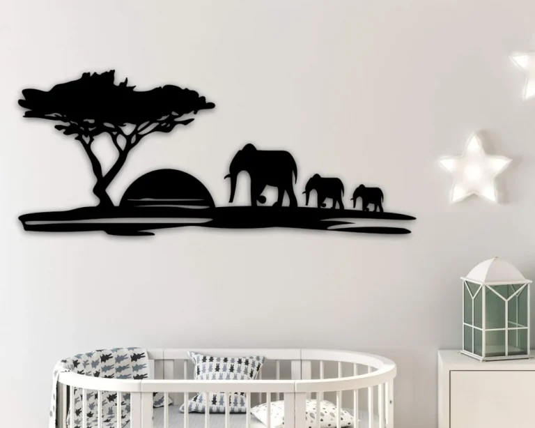 Safari Nursery Print, Custom Metal Safari Nursery Sign, Nursery Decor, Nursery Wall Art, Baby Animal Sign For Nursery, Animal Decor Nursery