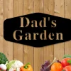 Dads Garden Sign, Gift For Dad, Custom Garden Sign, Gardener Gift, Personalized Garden Sign, Garden Decor, Garden, Metal Garden Sign, Yard