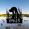 Duck Hunters Address Sign, Dog Duck Hunting Address Sign, Hunters Address Sign, Duck Address Sign, Metal Address Plaque, Metal Address Sign