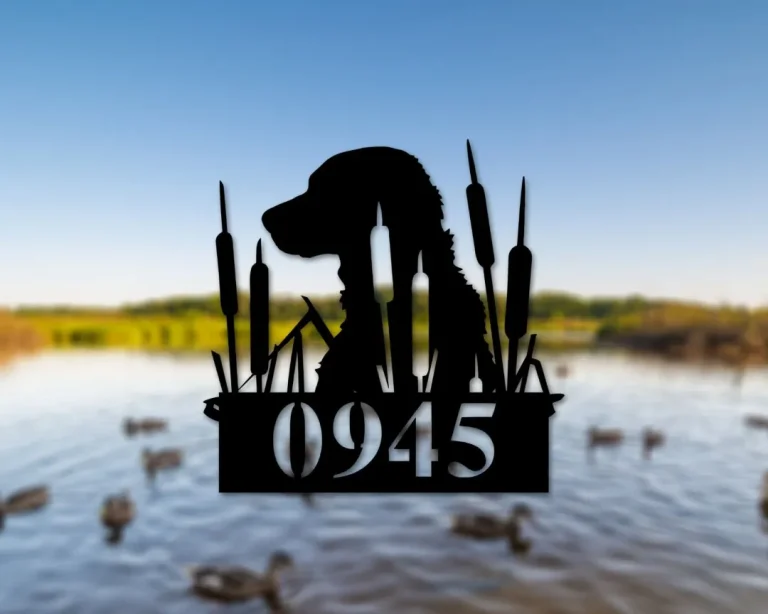 Duck Hunters Address Sign, Dog Duck Hunting Address Sign, Hunters Address Sign, Duck Address Sign, Metal Metal Address Sign