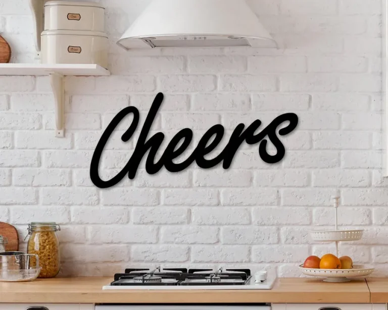 Cheers Bar Sign, Cheers Sign Decor, Cheers Sign, Mother's Day Gift, Wine Gifts, Bar Sign, Cheers Word Metal Wall Sign