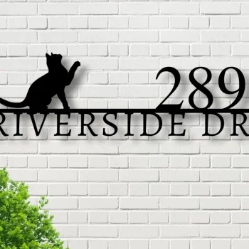 Metal House Numbers, Address Plaque, Housewarming Gifts, Custom Metal Address Sign, Custom Street Address Sign, Rustic, Wall