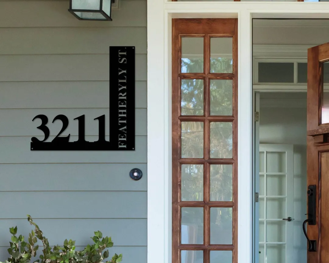 il_fullxfull.2392423278_oojh_1024x1024_2x_41b319d1-923d-4192-a4ce-d700de2a0a28.webp Metal Address Sign For House - Address Signs - House Number Plaque - Custom Metal Address Sign - Address Plaque - Metal Signs