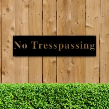 No Trespassing Sign, Beware Of Dog Sign For Home, Posted Sign, Custom Metal Sign, Do Not Enter Custom Metal Sign, Outdoors Do Not Enter Sign