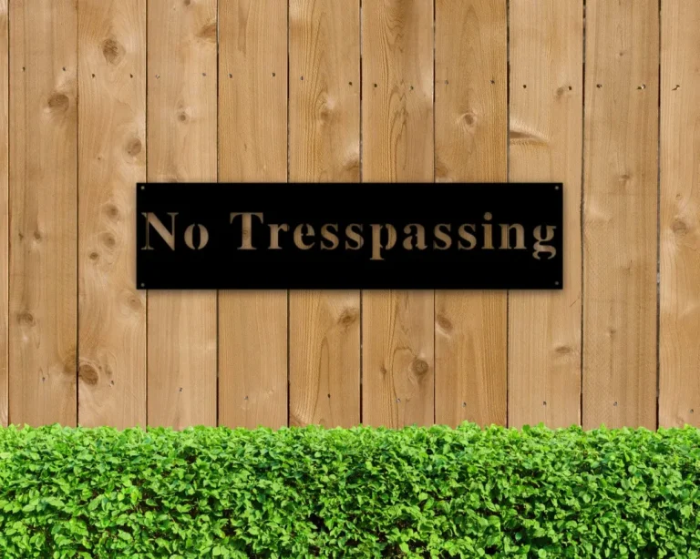 No Trespassing Sign, Beware Of Dog Sign For Home, Posted Sign, Custom Metal Sign, Do Not Enter Custom Metal Sign, Outdoors Do Not Enter Sign