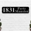 Address Plaque, Housewarming Gifts, Wedding Gift, Custom Metal Address Sign, Custom Street Address Sign, Family Address, Gift
